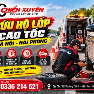 Cứu hộ lốp cao tốc Hà Nội - Hải Phòng